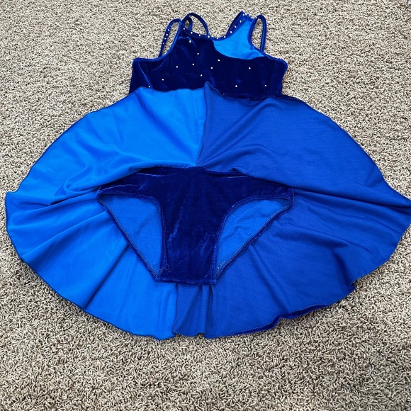 Flying Camel Designs Royal Blue Skating Dress medium adult - Picture 2 of 10